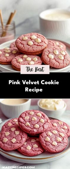 Indulge in these delightful Pink Velvet Cookies, featuring a soft, tender texture and a subtle hint of cocoa. Perfect for celebrations or a sweet treat, they are sure to please everyone.