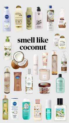 smell like coconut aesthetic #coconut #smellinggood #aesthetic #ideas #cleangirl #cleangirlaesthetic #aesthetic Coconut Hygiene, Smell Like Coconut, Coconut Aesthetic, Coconut Perfume, Coconut And Vanilla, How To Smell Good, Scent Combos, Aesthetic Coconut, Fragrance Lab