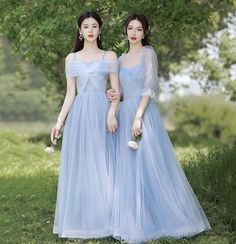 Light Blue Prom Dress Long Flowy, Summer Tulle Bridesmaid Dress For Banquet, Summer Banquet Bridesmaid Dress In Tulle, Tulle Bridesmaid Dress For Prom Season Banquet, Bridesmaid Tulle Evening Dress With Sweep Train, Spring Bridesmaid Dress In Tulle For Banquet, Tulle Bridesmaid Dress With Sweetheart Neckline, Floor-length Tulle Bridesmaid Dress For Debutante Ball, Floor-length Tulle Evening Dress For Bridesmaid