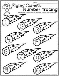 a printable worksheet for counting the numbers