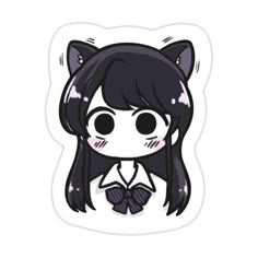 Komi Can't Communicate Stickers, Manga Blush, Komi Can't Communicate Komi, Chibi Anime Characters, Anime Stickers Manga, Cute Anime Stickers, Manga Stickers, Last Game Manga