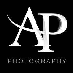 the logo for a photography studio that has been designed to look like it is in black and white