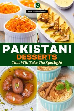 Savor the rich and sweet flavors of Pakistani desserts made with traditional ingredients like milk, sugar, cardamom, saffron, and pistachios. From creamy Kulfi to soft Ras Malai, there's something for every sweet tooth. Try traditional Kheer, Phirni, Gulab Jamun or Balushahi at festivals and special occasions. Pakistan Dessert Recipes, Pakistani Snacks Recipes, Pakistani Dessert Recipes, Indian Desserts Easy, Pakistan Recipes, Muslim Food, Desi Desserts, Ras Malai, Pakistani Desserts