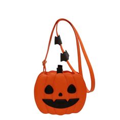 Halloween Bag Pu Leather Novelty Pumpkin Purse Adjustable Strap Crossbody Bag This Halloween Season, Carry Your Essentials In Style With This Pu Leather Novelty Pumpkin Purse. The Crossbody Bag Features An Adjustable Strap, Zip Closure, And A Vibrant Orange Exterior Color That Is Perfect For Any Halloween Outfit. The Pumpkin Shape Adds A Festive Touch, Making It A Great Accessory For Any Occasion. The Bag Is Suitable For Both Men And Women, With A Medium Size That Is Ideal For Carrying Everyday Orange Travel Bag For Halloween, Halloween Bags, Halloween Outfit, Everyday Items, Halloween Season, Vibrant Orange, Halloween Outfits, Medium Size, Bags Handbags