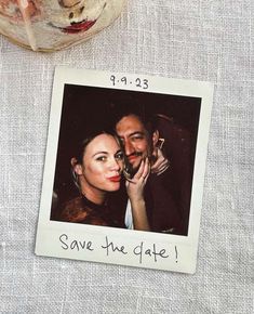 Save The Date Polaroid, Alison Roman, Lego Wedding, Polaroid Wedding, Wedding Newspaper, Double Decker Bus, Restaurant Wedding, Wedding Engagement Photos, Wedding Show