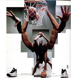 an advertisement for the nike basketball team