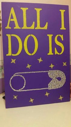 a purple sign that says, all i do is chain and stars on the bottom