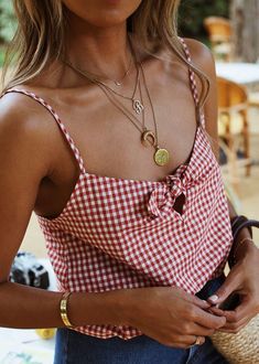 Paris Mode, Cooler Look, Red Gingham, Mode Inspo, Inspiration Mode, Spring Summer Outfits, Passion For Fashion, Spring Summer Fashion