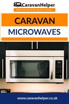 a microwave with the words caravan microwaves above it