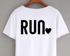 Run Like A Girl, Diy Shirt, Digital Form, Girls Tshirts, No Response, Gif, T-shirt, Music Clothes, T Shirt