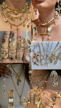 #gold jewelry #vintage Vintage Gold Jewelry, Accessories Style