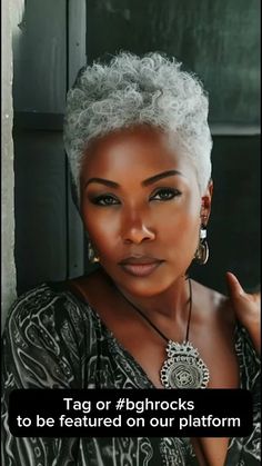 (2) Black Girls Hair Rocks - YouTube Africa Chic, Black Girls Hair, Silver Queens, Natural Haircuts, Grey Hair Journey, Dreadlocks Hairstyles, Short Shaved Hairstyles, Tapered Natural Hair, Short Silver Hair