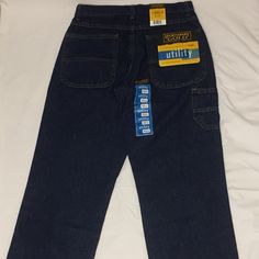 Brand New Utility Blue Jeans For Boys Size 14 Regular Fit With Adjustable Waist With Tags School Denim Bottoms With Pockets, Denim Bottoms With Pockets For School, School Bottoms With Pockets In Denim Blue, Blue Bottoms With Pockets For School, Jeans For Boys, Jeans Color, Kids Bottoms, Colored Jeans, Blue Jeans