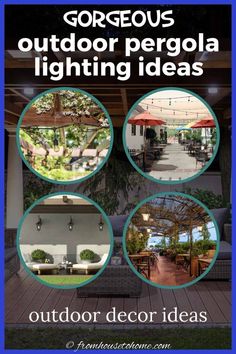 an advertisement for outdoor lighting ideas