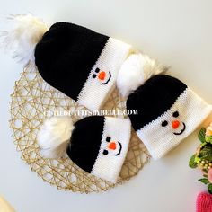 Snowman baby hat Snowmen Family, Snowman Baby, Cute Snowmen, Christmas Snowmen, Snowman Hat, Baby Boy Gift, Toddler Hat, Gift Newborn, Baby Head