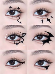 Anime Makeup Kawaii, Kuromi Makeup, Cocoppa Hair, Visual Kei Makeup, Fantasy Make-up, Makeup Dark, Anime Eye Makeup