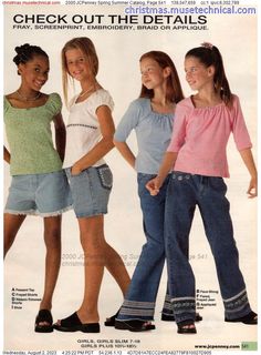 Early 2000s Kids Clothes, 2000s Kids Fashion, Aquamarine Party, 90s Magazine Fashion, Kawaii Moodboard, Jcpenney Catalog, Ghost Oc, 90s Teen Fashion, 2000 Nostalgia