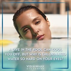 💧 Your eyes are protected by the layers of your tears. Chlorine in pool water disrupts this film so you get dryness, redness, and irritation.💧 Occasional irritation will go away on its own, but if you have chronic dry eye, reach out today. We have treatments that can give you long-term relief! Chronic Dry Eye, Dry Eye