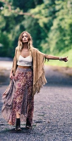 And maybe I missed that opportunity. Stile Hippie Chic, Looks Hippie, Mode Prints, Spring Skirt