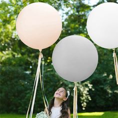 Gray, White or Blush 36" (3 foot) Giant Neutral Balloons from Ellie's Party Supply Neutral Balloons, Blowing Up Balloons, Pastel Balloons, Mini Balloons, Large Balloons, Giant Balloons, Big Balloons, Custom Balloons, White Balloons