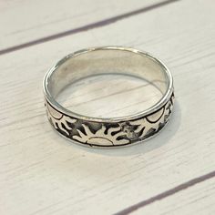 6mm Wide Sun Design Band Ring Sizing: Fits True to Size Material: 925 Sterling Silver Dimension: 6mm wide ✔Color will not fade ✔Will not turn your skin green ✔Sterling Silver Quality Guaranteed Laser engraving can add up to 2 business days to prepare and ship your order. Engraved rings cannot be returned for any reason. NO EXCEPTIONS. Hippie Rings Silver, Handmade Nature-inspired Silver Engraved Ring, Sterling Silver Ring With Sun Design, Sterling Silver Sun Design Ring For Gift, Sun Ring Silver, Engraved Silver Ring, Sun Power, Hippie Rings, Sun Design