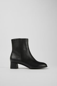 Katie  by Camper Black Boots Low, Low Heels Outfit, Boots Low Heel, Camper Shoes, Ankle Boots For Women, Fall Winter Collection, Shoes Heels Wedges, Black Leather Ankle Boots, Boys Boots