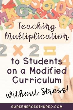 When I first began teaching in a self contained low incidence classroom, teaching multiplication seemed like a mountain I wasn’t prepared to climb. How could I make this complex skill accessible for my special education students? The answer was simple: VISUALS. This multiplication math curriculum helps students with special needs, autism, or other disabilities. Helpful printables for teaching multiplication to special needs students.