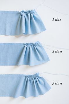 Ruffles 101 -- How to Gather Fabric — Sarah Kirsten Skirt Into Top, How To Make Ruffles With Fabric, Diy Ruffle Skirt, How To Make A Ruffle, Gather Fabric, Skirt Diy