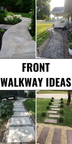 front yard walkway ideas that are easy to do and great for the garden or patio