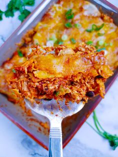 a casserole dish with meat and cheese