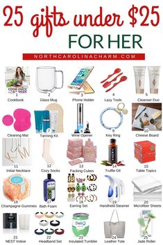 the 25 gifts under $ 25 for her