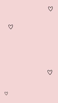 black and white hearts on a pink background