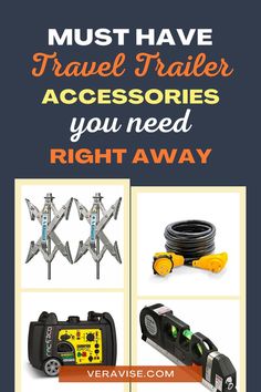 You'll want to pic these up before your first trip! Rv Toilet Paper, Travel Trailer Accessories, Rv Water Filter, Rv Checklist, Portable Inverter Generator, Must Have Accessories, New Travel Trailers, Rv Water