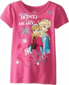 Disney Frozen Elsa Anna Short Sleeve T Shirt  Girl Size 6, 6X Infants, Toddlers, & Kids Size (approx) Alpha Height in Inches Weight in lbs Age Chest in Inches Waist in Inches 0-3m   up to 22" up to 11 lbs 0-3 mos     3-6m   22-25" 11-15 lbs 3-6 mos     6-9m   25-27" 15-18 lbs 6-9 mos     12m   27-29" 18-22 lbs 9-12 mos     18m   29-31" 22-26 lbs 12-18 mos     24m   31-33" 26-29 lbs 1-2 yrs     2T   31-34" 26-29 lbs 1-2 yrs 20½" 20" 3T   34-38" 29-33 lbs 2-3 yrs 21" 20½" 4T   38-42" 33-37 lbs 3-4 Frozen Bag, Frozen Shirts, Frozen Elsa And Anna, Elsa And Anna, Disney Frozen Elsa, Shirt Girl, Shirts For Teens, Silk Robe, Frozen Elsa