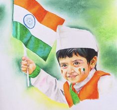 Independence Day Watercolor Painting, 15 August Independence Day Painting, 15 August Independence Day Sketch, Indipendente Day Drawing Idea, Independent Day Drawing Ideas, Chandrayan 3 Drawing, 15 August Independence Day Drawing