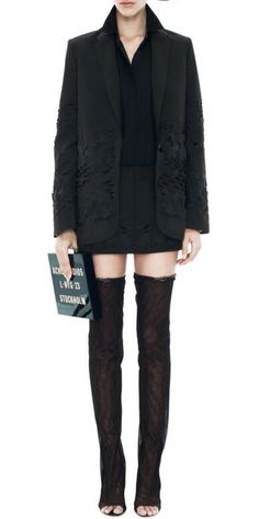 Killed acne thigh high boots Women's Skirts, Dark Fashion, Style Blog, High Boots, The Fashion