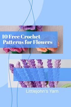 Discover the joy of creating your own flourishing flower garden with our collection of free Crochet Flower Patterns! From vibrant blossoms to delicate blooms, let your crafty side shine with Littlejohn's Yarn. 🌸🎨 Free Crochet Flower Patterns, Floral Crochet Pattern, Start Crocheting, Crochet Slouchy Hat, Crochet Flowers Free Pattern, Beginner Crochet Tutorial, Rose Applique, Simple Rose, Carnation Flower