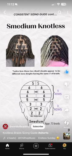 Smedium Braid, Jumbo Box Braids Parting Pattern, Box Braids Parting Guide, Hair Braid Patterns, Parting Hair, Braiding Your Own Hair, Jumbo Box Braids, African Hair Braiding Styles, Braid Patterns