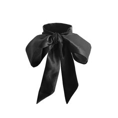 Crafted with vegan silk made from recycled plastic bottles, this handmade ribbon scarf is a versatile accessory that can be tied endless ways to add a glamorous detail to your favorite heels or just on its own. See ways to style the ribbon scarf here. One pair is included with your order Chic Black Silk Scarf Gift, Elegant Silk Scarf With Ribbon For Gift, Elegant Silk Scarf With Ribbon, Elegant Scarves With Ribbon For Gift, Chic Silk Scarf With Ribbon, Chic Black Scarf For Gift, Chic Black Satin Silk Scarf, Chic Silk Scarf For Party, Chic Silk Party Scarf