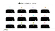 the apple watch status icons are shown in this screenshote screengrafion