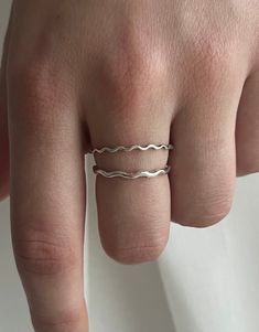 Due to my semester abroad, only the current inventory is being sold, so no exchange is possible. From June all sizes and personalizations will be possible again -filigree wellinger stacking ring made of 925 sterling silver -Bandwidth 1 mm or 1.5 mm -glittering Since this piece of jewelry is very delicate, it should be removed before sports and similar activities! Stack Rings Silver, Silver Ring Stack, Semester Abroad, Ring Inspo, Stack Ring, Silver Stacking Rings, Ring Stacking, Ring Minimalist, Stacking Ring