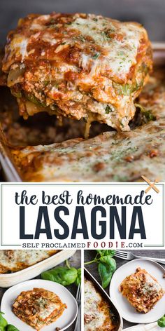 the best homemade lasagna recipe is so easy to make