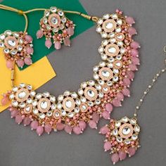 Gold Rodium Polish Pink and Majenta color Necklace in Metal Alloy studded with CZ Diamond, Kundan, Pearl Luxury Festive Kundan Chandbalis, Luxury Pink Kundan Necklace For Festive Season, Luxury Pink Kundan Necklace, Maroon Necklace, Engagement Reception, Reception Lehenga, Color Necklace, Metal Necklace, Waist Chain