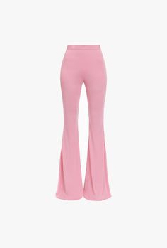 Pink Flare Pants, Pink Pant, Hot Pink Pants, High Waisted Flare Pants, Outfits Woman, Designer Outfits, Upcycle Jeans, High Waisted Flares, Dope Fashion