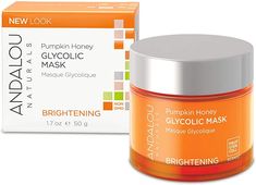 *BEST FACE MASK CFOR BRIGHTER SKIN* Andalou Naturals Brightening Mask, Pumpkin Honey Glycolic, 1.7 Ounce Face Mask Pumpkin, Mud Masks, Exfoliating Face Mask, Natural Probiotics, Pumpkin Mask, Green Tea Mask, Cleansing Mask, Cheap Beauty Products