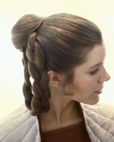 a woman with a braid in her hair