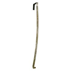 a metal pole with a long handle on it's end, against a white background