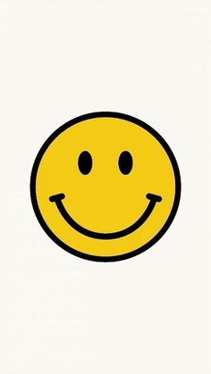 a yellow smiley face on a white background