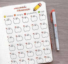 Bulette Journal, Bujo October, Grid Journaling, October Pumpkins, Agenda Book, Journal Tracker, Bullet Journal Tracker, Bujo Ideas