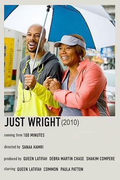 a man and woman standing under an umbrella in the rain with text that reads just wright 2010